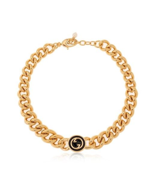 Gucci Metallic Blondie Oversize-chain Necklace