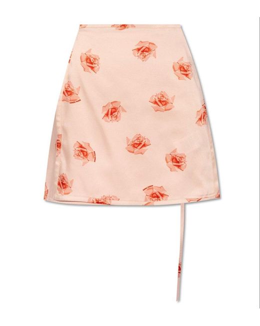 KENZO Pink Rose Short Skirt