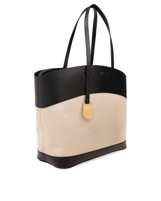 Ferragamo Black Shopper Bag With Logo,
