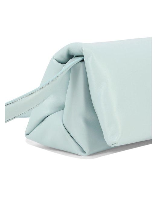 Marni Blue Padded Foldover Top Crossbody Bag
