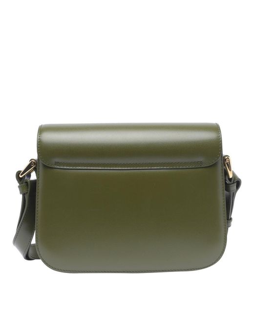A.P.C. Green Small Grace Shoulder Bag