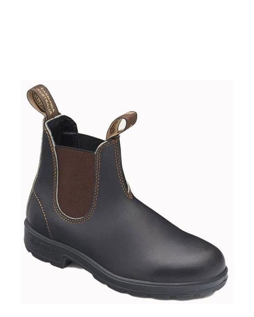 Blundstone Brown Round Toe Ankle Boots for men