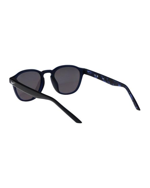 Nike Blue Smash Round Frame Sunglasses