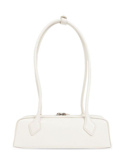 Alaïa White Le Teckel Small Shoulder Bag