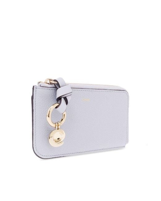 Chloé White Leather Wallet,