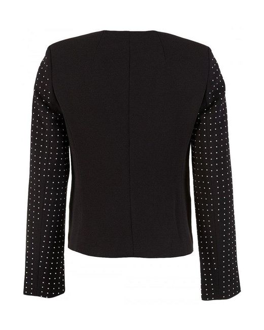 Michael Kors Black V-Neck Studded Blazer