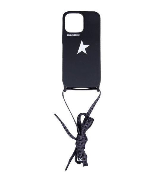 Golden Goose Deluxe Brand Blue Star-printed Strapped Iphone 13/pro Case