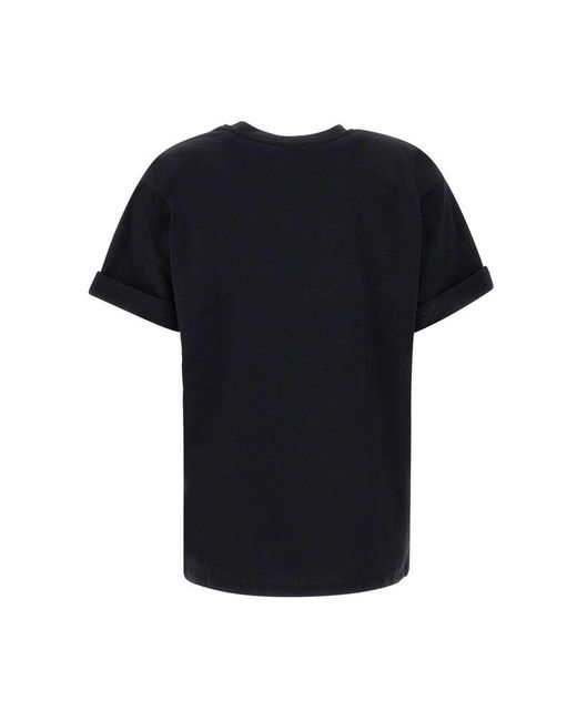 Elisabetta Franchi Black Cotton T-shirt