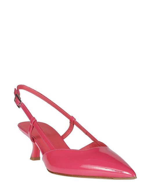 Sergio Levantesi Pink Coral Slingback Pumps