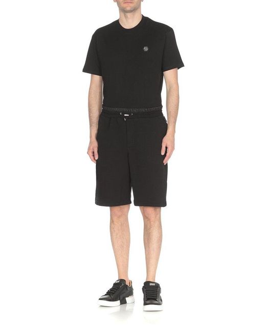 Philipp Plein Black Shorts for men