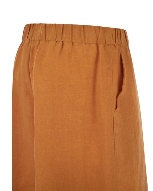 Antonelli Orange Ryan Wide-leg Trousers