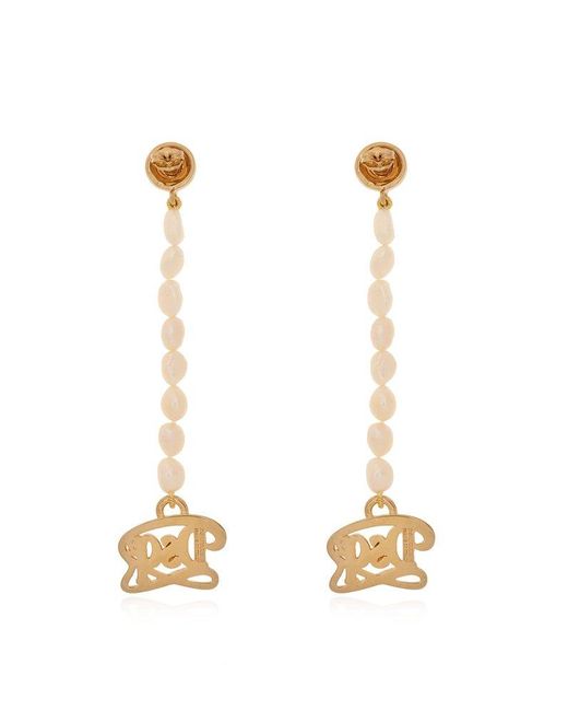 DSquared² White Earrings With Logo,