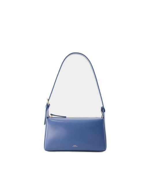 A.P.C. Blue Virginie Zipped Shoulder Bag