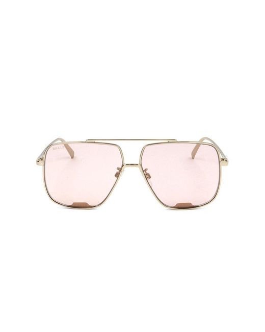 Bally Black Navigator Frame Sunglasses