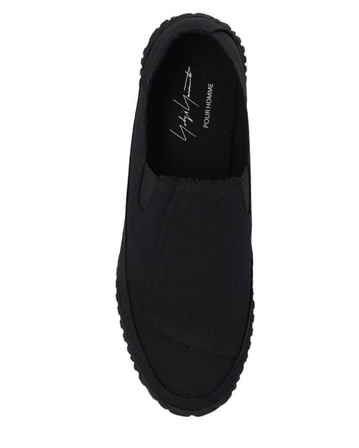 Yohji Yamamoto Black Slip-on Loafers for men