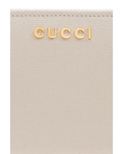 Gucci Natural Leather Wallet With Logo,