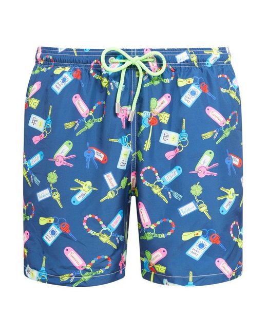 Mc2 Saint Barth Blue Swim Shorts Swimwear for men