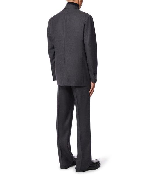 Tagliatore Blue Wool Suit for men