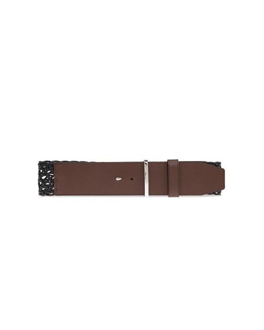 Max Mara Brown Braided Detailed Belt
