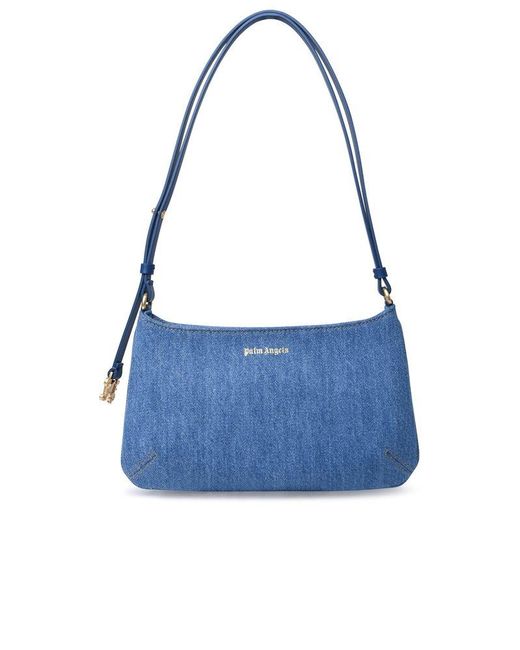 Palm Angels Blue Giorgina Denim Shoulder Bag