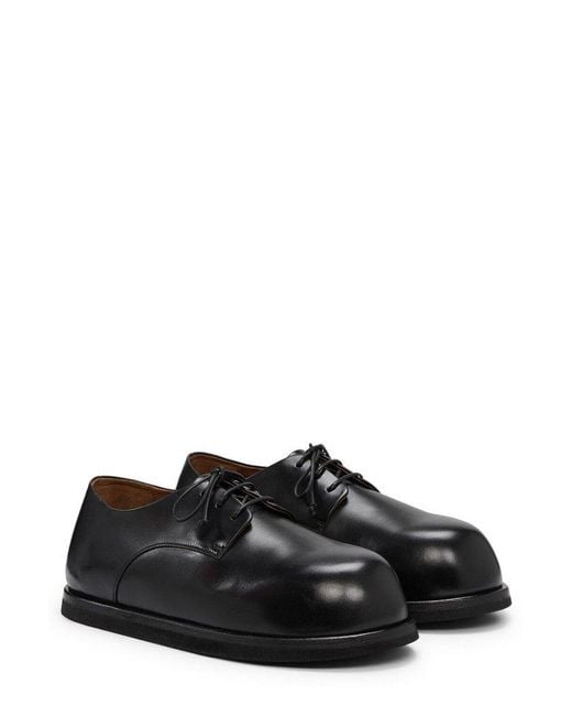 Marsèll Black Gigante Round Toe Lace-up Shoes for men