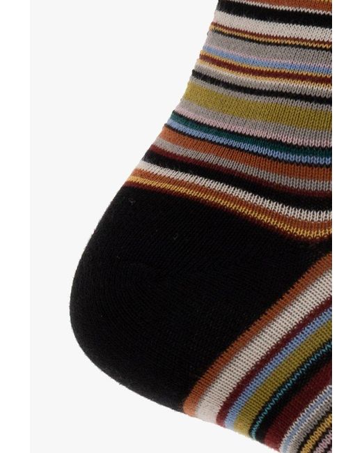 Paul Smith Black Cotton Socks for men