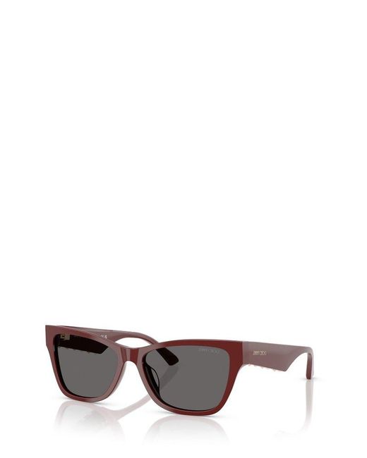 Jimmy Choo Gray Cat-Eye Frame Sunglasses