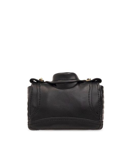 Moschino Black Leather Shoulder Bag,