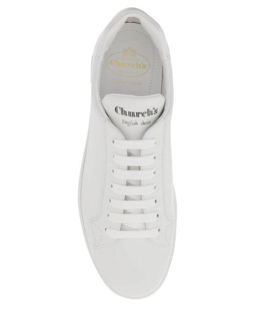 Church's White Ludlow Round-toe Lace-up Sneakers for men
