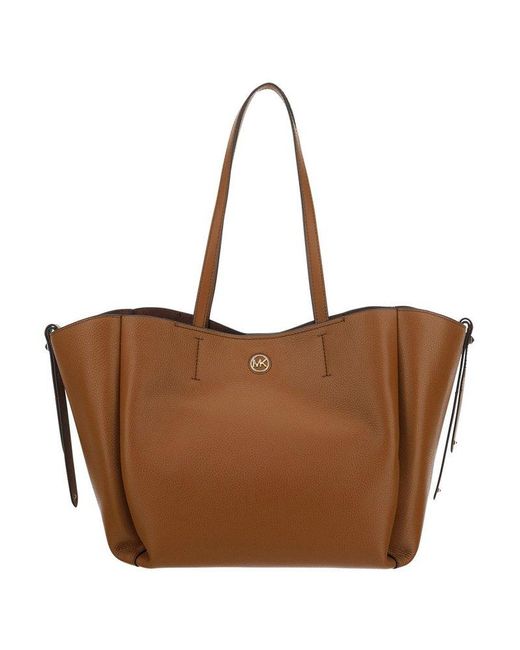 MICHAEL Michael Kors Leather Freya Large Tote Bag in Brown Lyst Canada