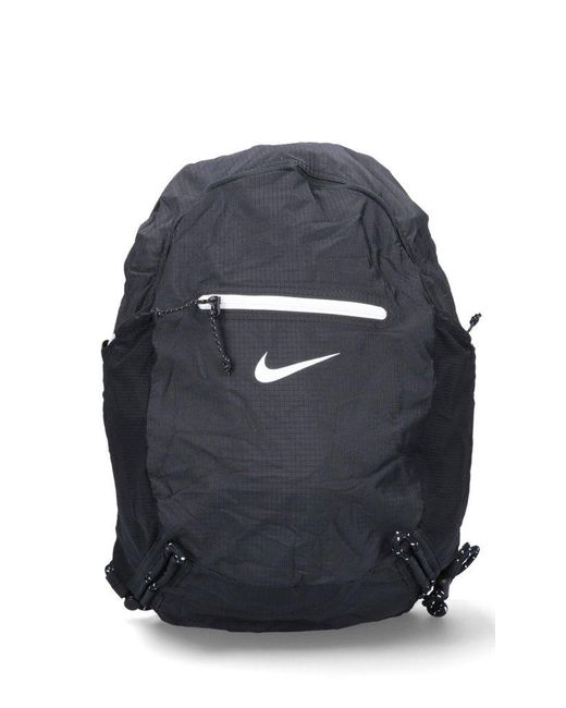 Nike Black Stash Logo-print Zipped Backpack for men