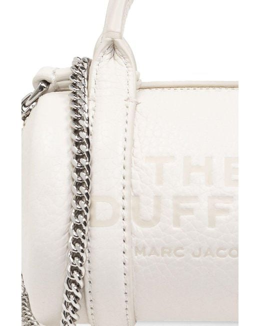 Marc Jacobs White The Nano Duffle Zipped Crossbody Bag