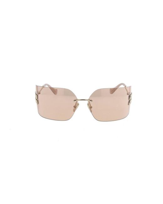 Miu Miu Black Mauve Lenses Runway Sunglasses