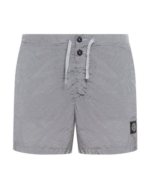 Stone island deals drawstring shorts