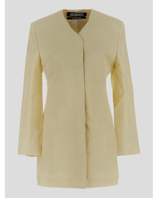 Jacquemus Natural Structured Square Dress