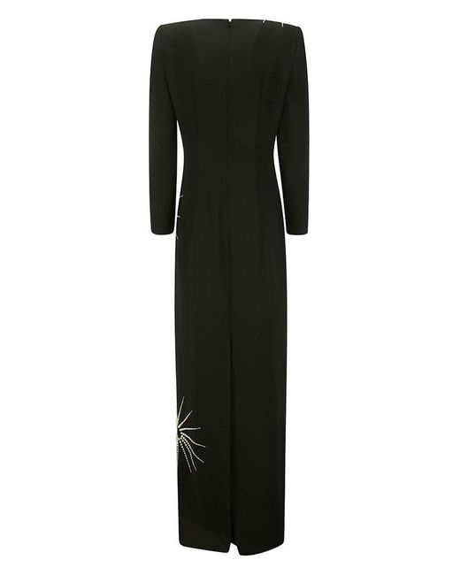 Dries Van Noten Black Embellished Rear Zipped Dress