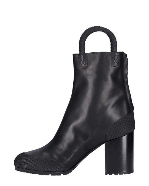 Random Identities Black Zip Ankle Boots for men