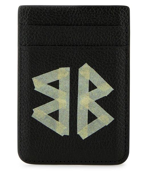 Balenciaga Black Cash Magnet Card Holder for men