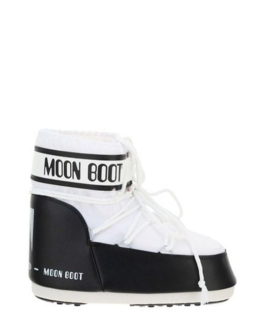 Moon Boot White Low Lace-up Boots