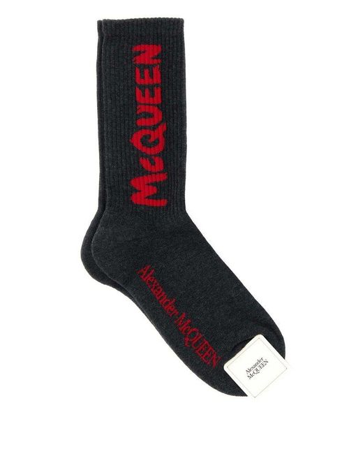 Alexander McQueen Black Socks for men