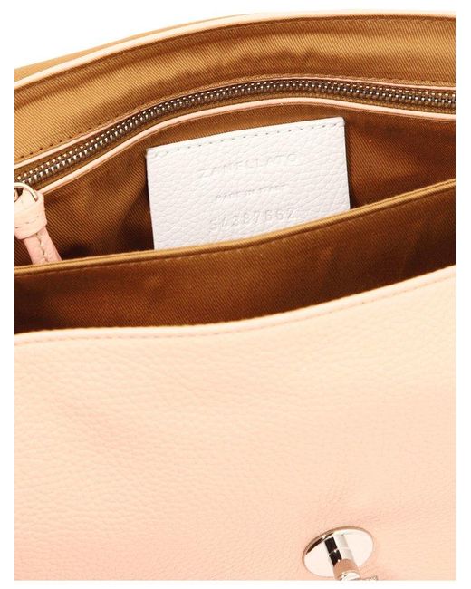 Zanellato Pink Postina S Daily Foldover Top Handbag