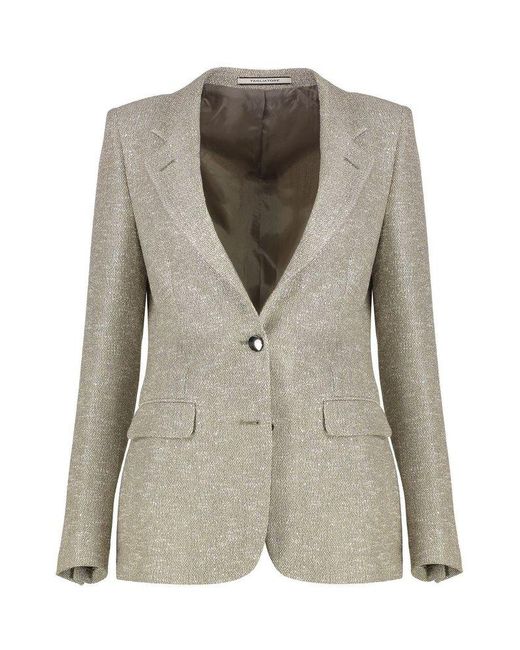 Tagliatore Gray Single-Breasted Blazer