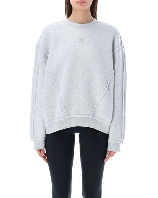Adidas Originals White Cozy Loungewear Sweatershirt