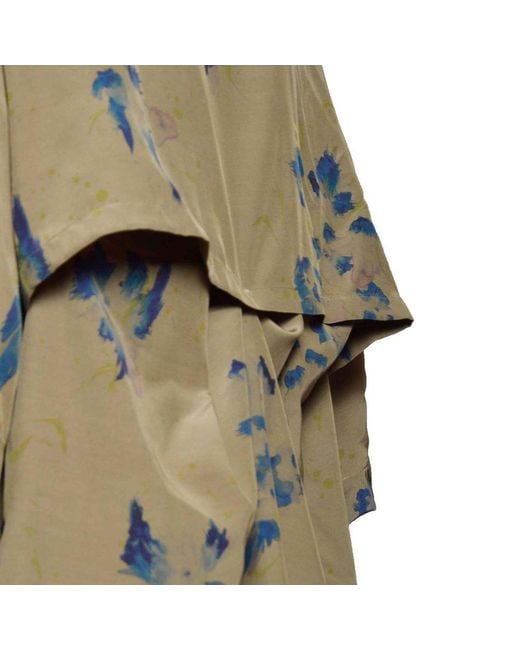 Lemaire Natural Floral Printed Short-sleeved Shirt for men