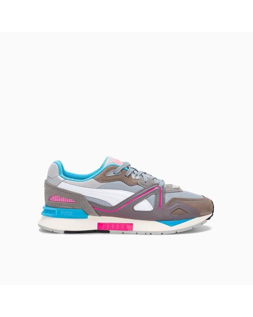 PUMA Blue Panelled Low-Top Sneakers