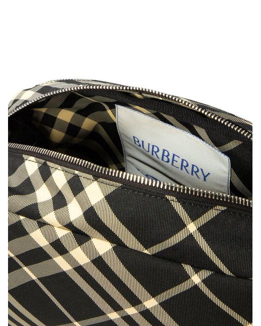 Burberry Black "Check" Crossbody Bag for men