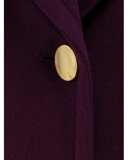 Tagliatore Purple Christie Single-breasted Coat