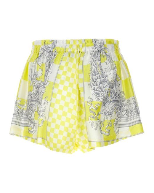 Versace Yellow 'Medusa Contrasto' Shorts