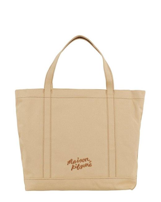 Maison Kitsuné Natural Large Tote