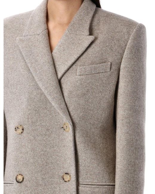 Magda Butrym Gray Long Classic Coat